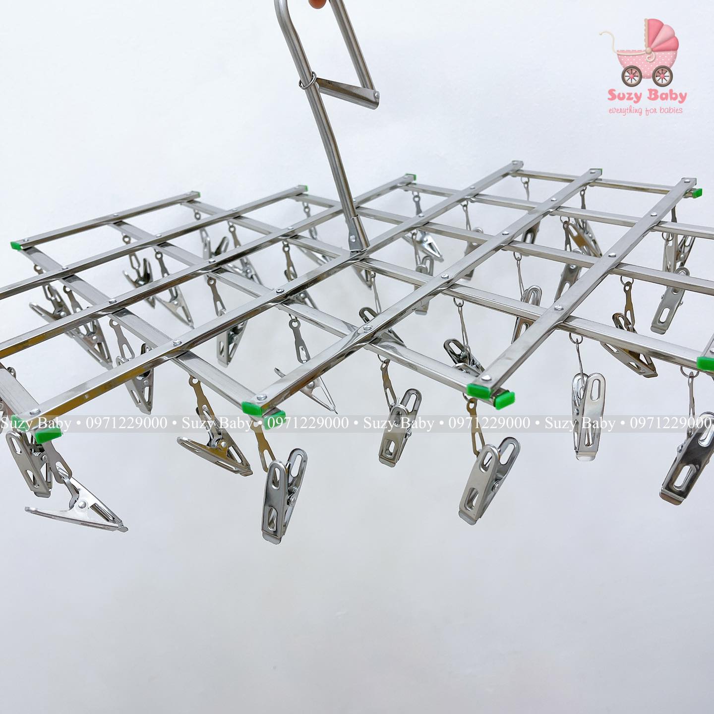 Móc trùm inox 32 kẹp cho bé phơi đồ
