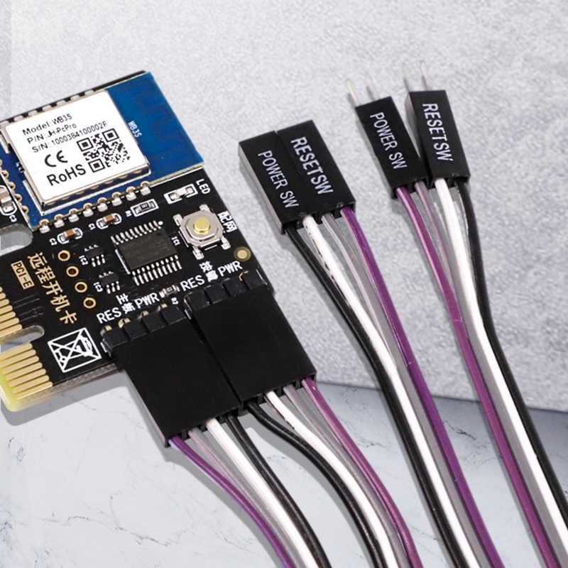 Tuya Computer Power Reset Switch PCIE Card Smart WiFi for Desktop Computer APP Remote Control for Google Home,Echo,Siri