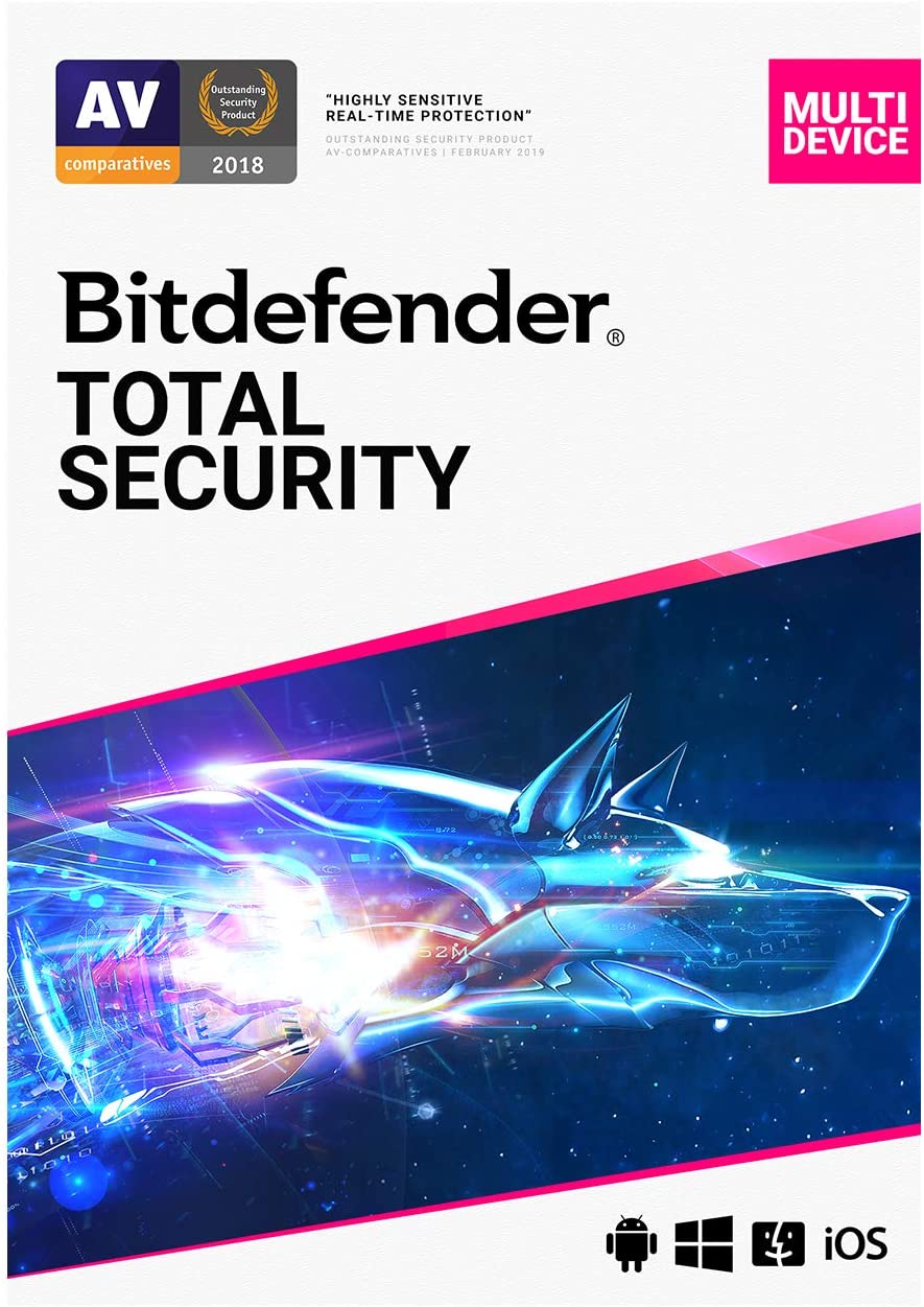 BITDEFENDER TOTAL SECURITY 5-DEVICES, 1-YEAR