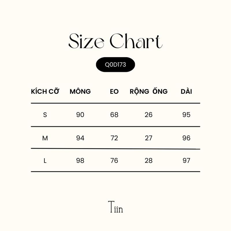 Quần suông 2 ly túi chéo đỉa cạp TIINSTORE Q0D173