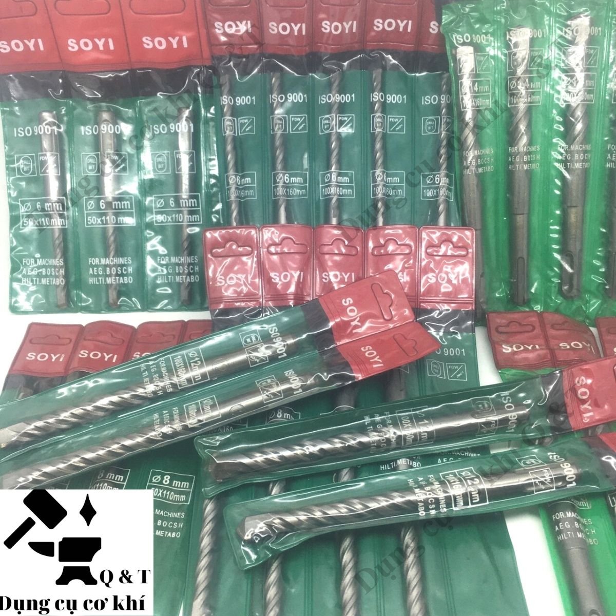 Mũi khoan bê tông soyi giá rẻ các số (6,8,10,12,14,16mm)