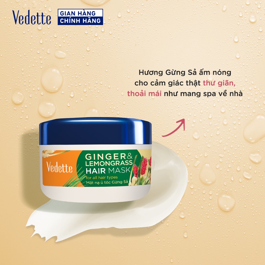 Mặt Nạ Ủ Tóc Vedette Gừng Sả 145ml MNUT-GS-HH0145
