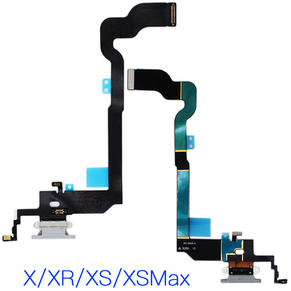 Charging Port Dock Flex Cable For iPhone X XR XS Max Charger Connector And Microphone Replacement Parts