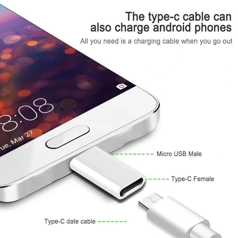 Đầu Chuyển Đổi Type-C Sang Micro USB Type C Cho Android