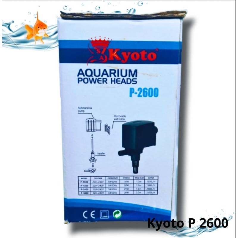 Pompa aquarium kolam hidroponik POWER HEADS KYOTO P 2600