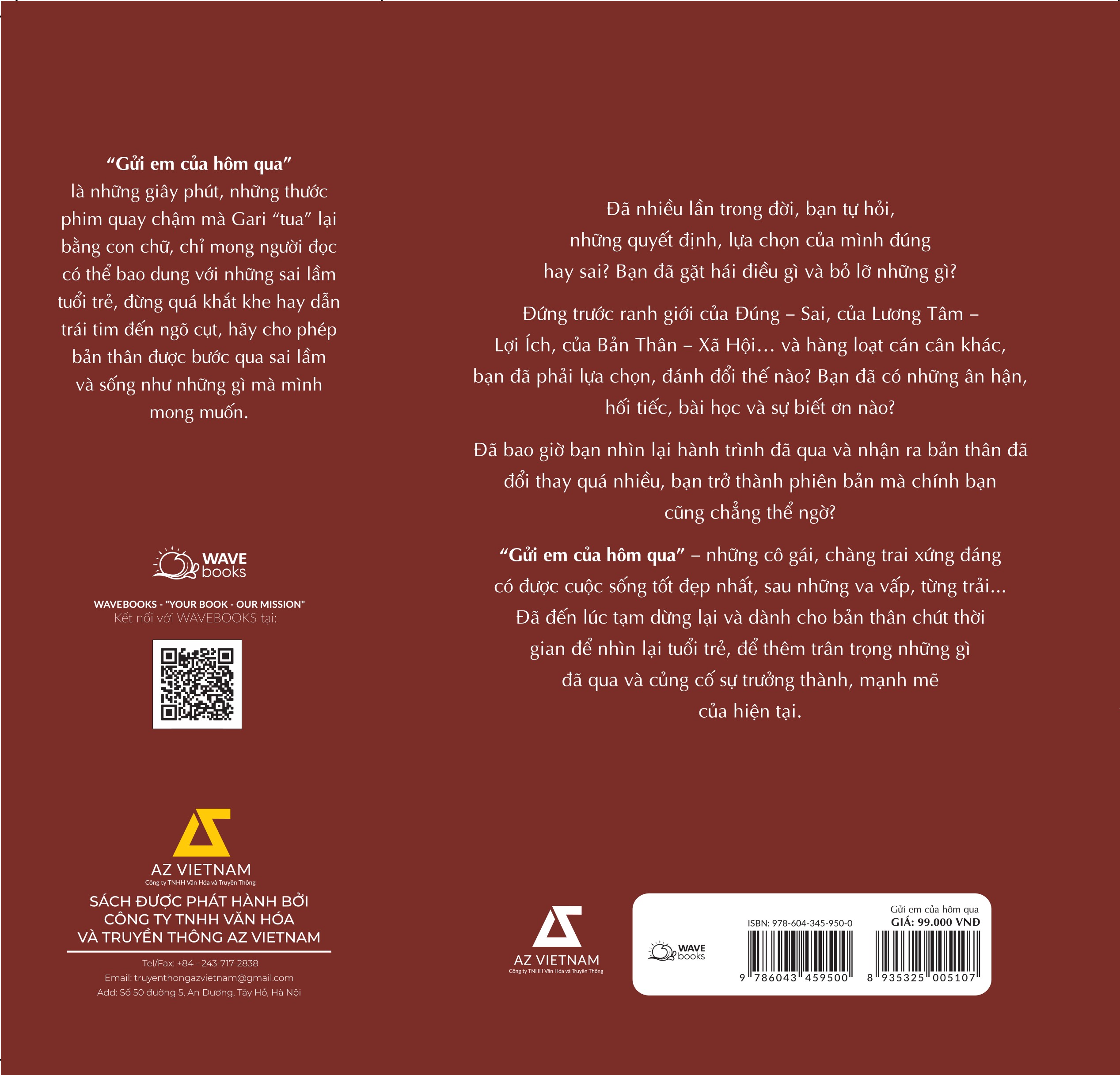 Sách tản văn - Gửi Em Của Hôm Qua - Gari