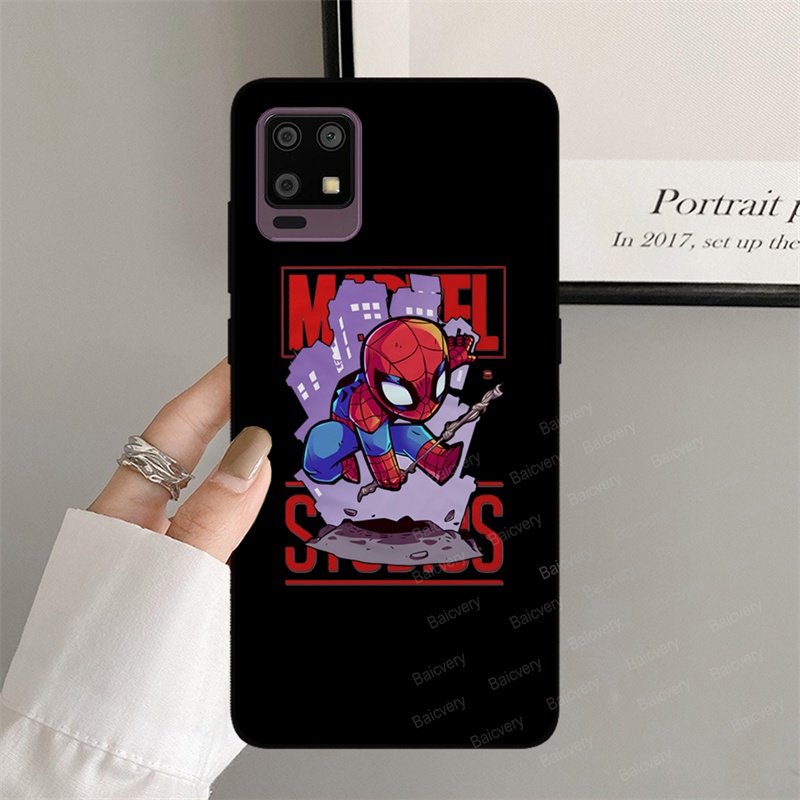 Patterned Casing Cover Sharp Aquos ZERO 6 Sharp Aquos ZERO6 Spiderman Fashion Silicone Shockproof Silicone Ultra Thin Soft TPU Phone Case