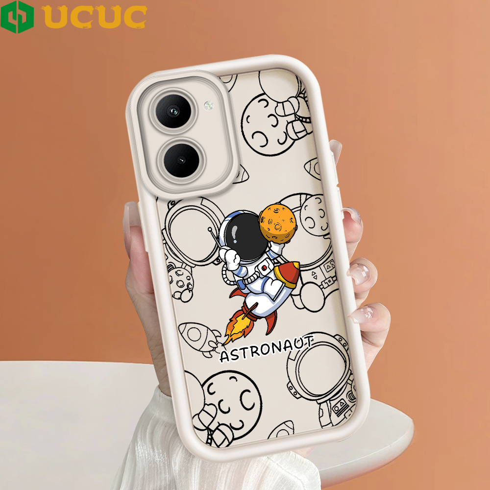 UCUC%20for%20Realme%20C33%20Back%20Cover%20Wandering%20Space%20Soft%20Silicone%20Square%20Ladder%20Phone%20Case%20-%20Image%202