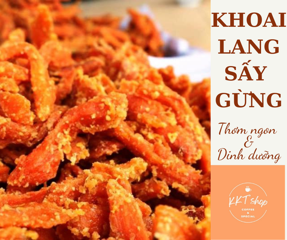[500Gr] KHOAI LANG SẤY GỪNG