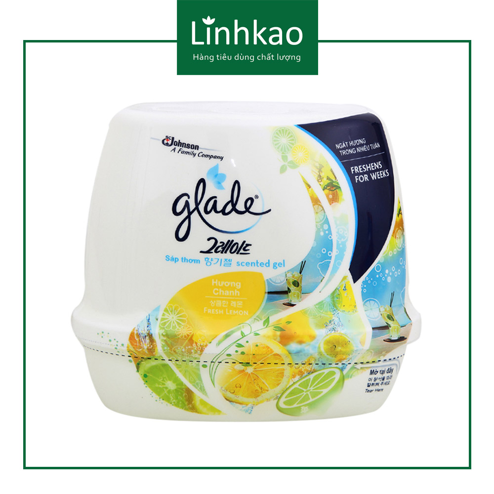 [Tặng khăn] Combo 2 Sáp Thơm Glade 180g nhiều hương
