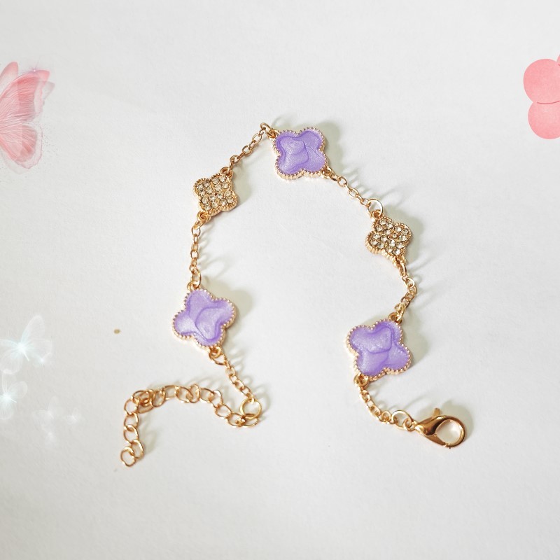 MIAOYA Korea Multiple Four-leaf Clover Bracelet Women Gold Color Ins High Quality Good Friend's Birthday Gift