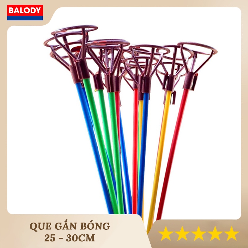 Set 10 que gắn bóng bay đủ màu sắc