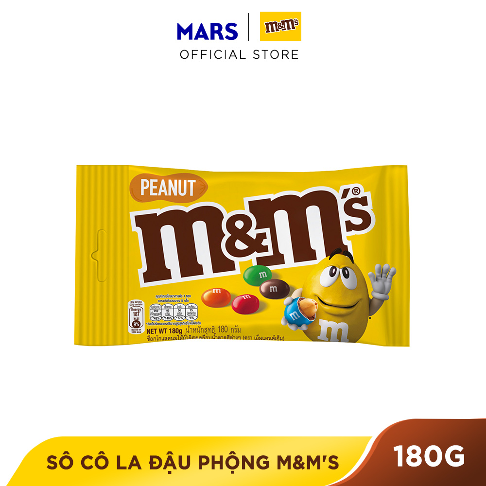 Kẹo Sô Cô La đậu phộng M&M S gói 180g thumbnail