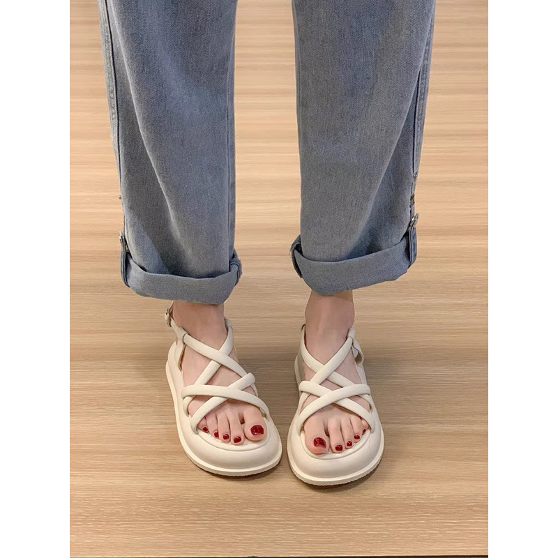 SANDAL NỮ DÂY ĐAN CHÉO MÃ B9 ĐẾ CAO SIÊU ÊM CHÂN