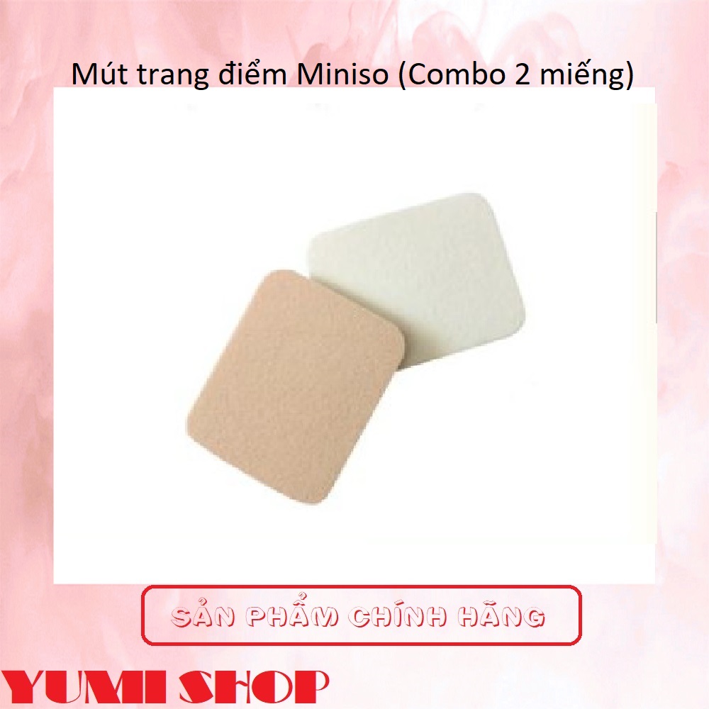 Mút trang điểm Miniso Combo 2 miếng.