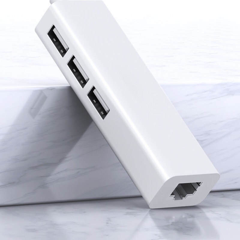 Cáp Chuyển Usb Sang Lan Kèm 3 Cổng Usb 2.0