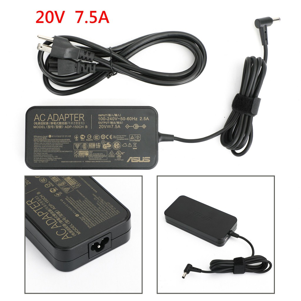Sạc laptop asus 20v 7.5a charger ac-adapter adp-150ch b a18-150p1a for asus fx95g bảo hành 12t
