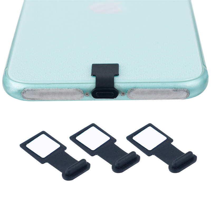 Đầu Cắm Chống Bụi Cổng Sạc Silicon Mềm Mới/Cho Micro USB Type-c Tương Thích Với iPhone IOS Nút Chặn Chống Bụi Chống Thất Lạc Có Thể Tái Sử Dụng