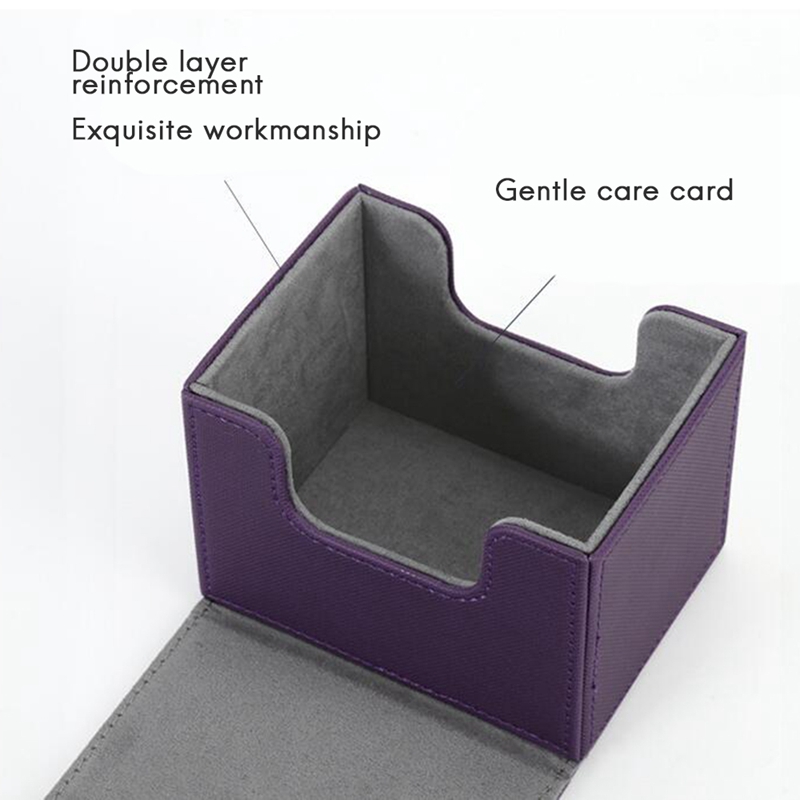 Card Box Side-Loading Card Box Deck Case for Mtg Yugioh Card Binder Holder 100+