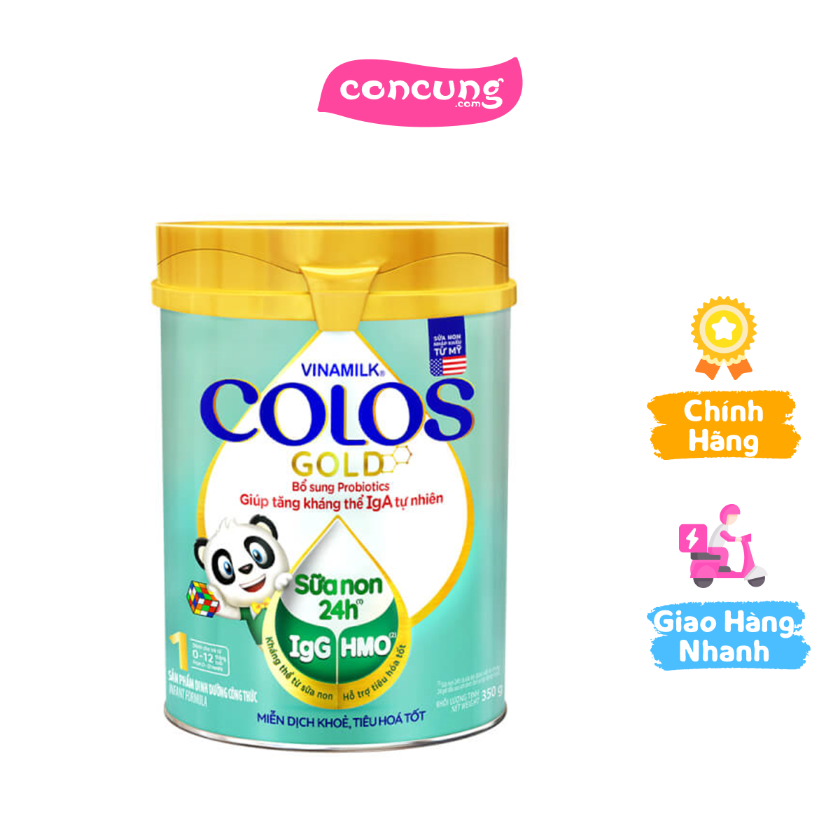Sữa Vinamilk ColosGold số 1 350g (0-1 tuổi)