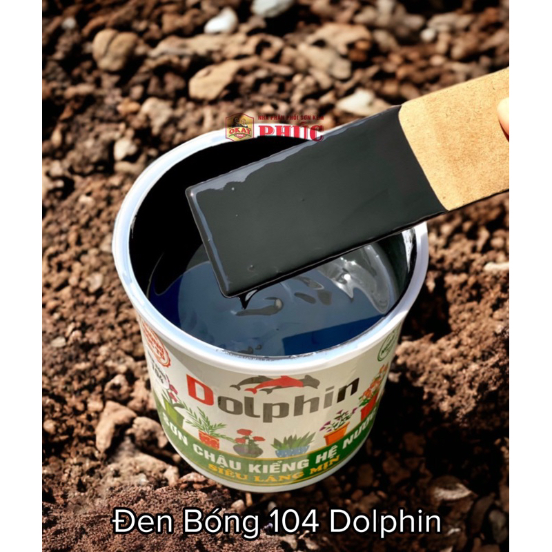 Sơn Chậu Kiểng Hệ Nước Dolphin Mẫu Thử 200Gr ( Nhanh Khô, Bền Màu, Láng Mịn, Đẹp )