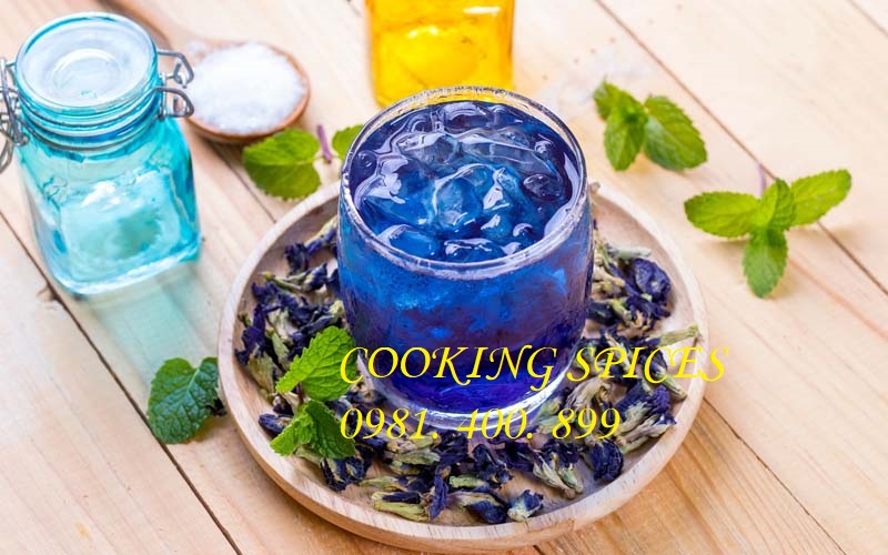 Hoa Đậu Biếc sấy khô ( Butterfly Peas ) dùng pha trà.