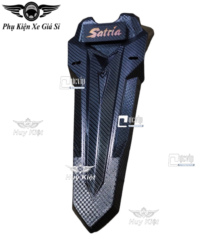 Dè chắn bùn sau carbon kiểu sonic gắn xe raider fi, satria fi có đèn u-ms6117