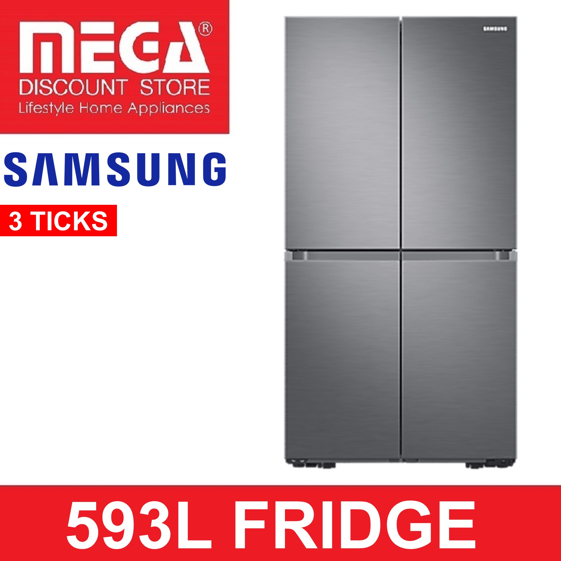 SAMSUNG RF59A70T3S9/SS 593L MUILTI DOOR FRIDGE (3 TICKS) Lazada Singapore