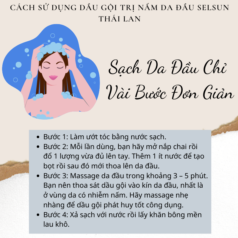 Dầu gội ṫrị ǥàu Selsun Selenium Sulfide 2.5% 120ml Thái Lan