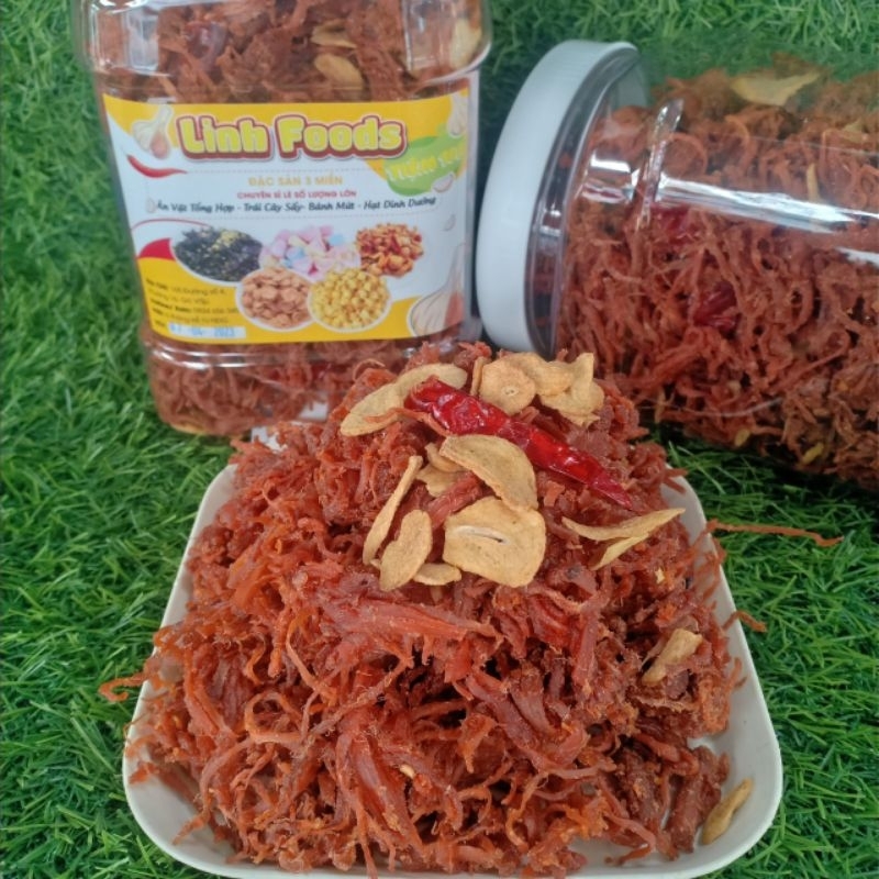 Khô Heo Cháy Tỏi - Khô Heo 500gr [HÌNH THẬT 100%]