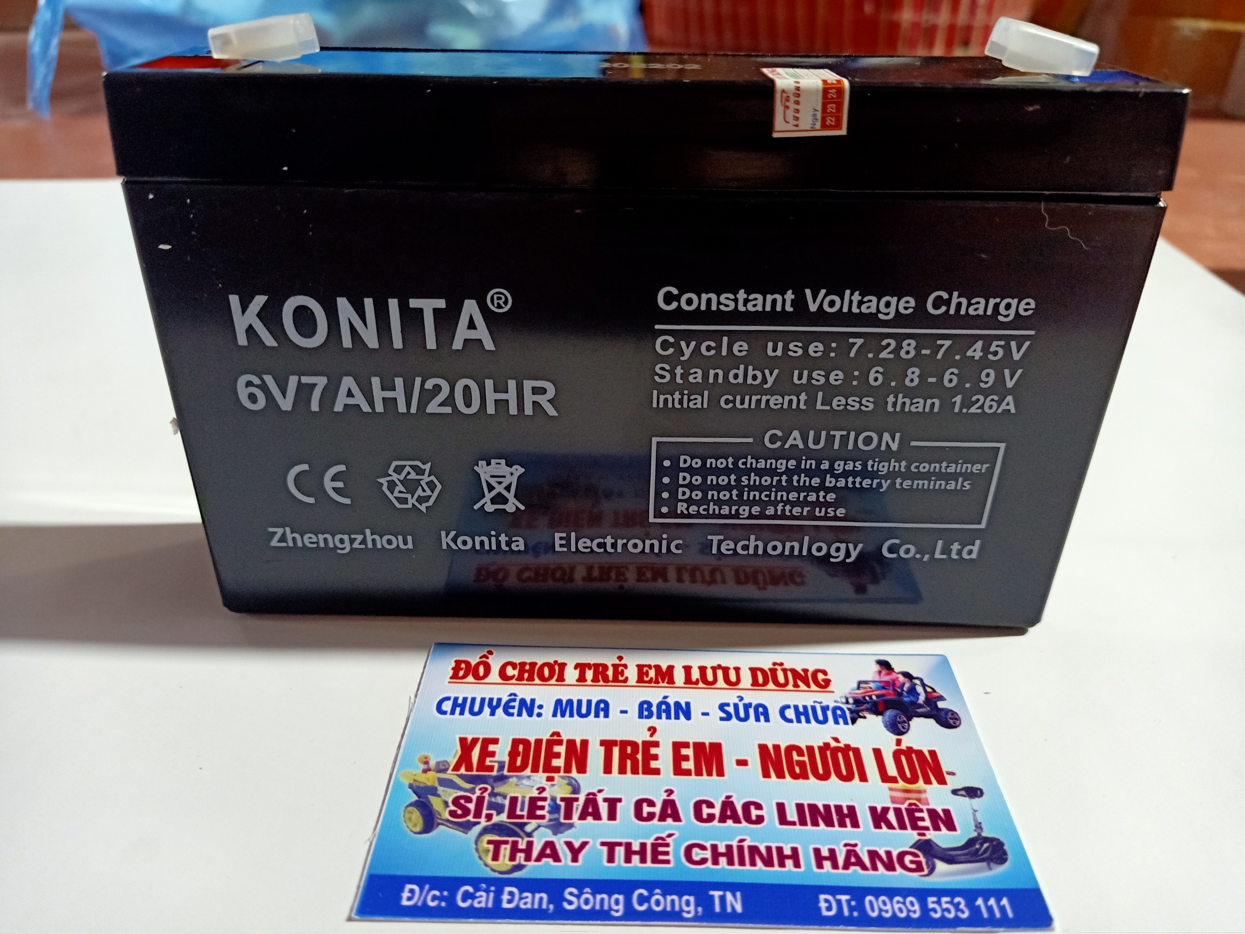 Acquy 6v7a cho xe điện trẻ em