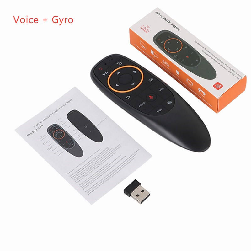 Chuột không dây điều khiển bằng giọng nói g10s 2.4g 2.4g cho android tv box h96 max x3