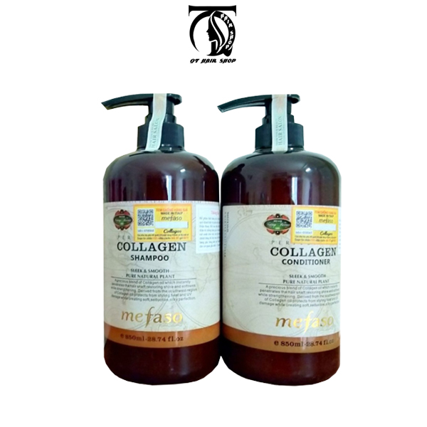 Cặp Dầu Gội Xả Mefaso Collagen Chính Hãng