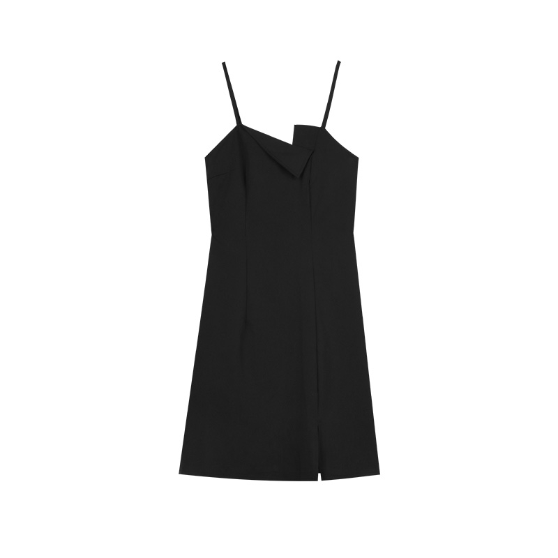 MBeauty Black new style inner build self-cultivation temperament hip wrap a-line skirt