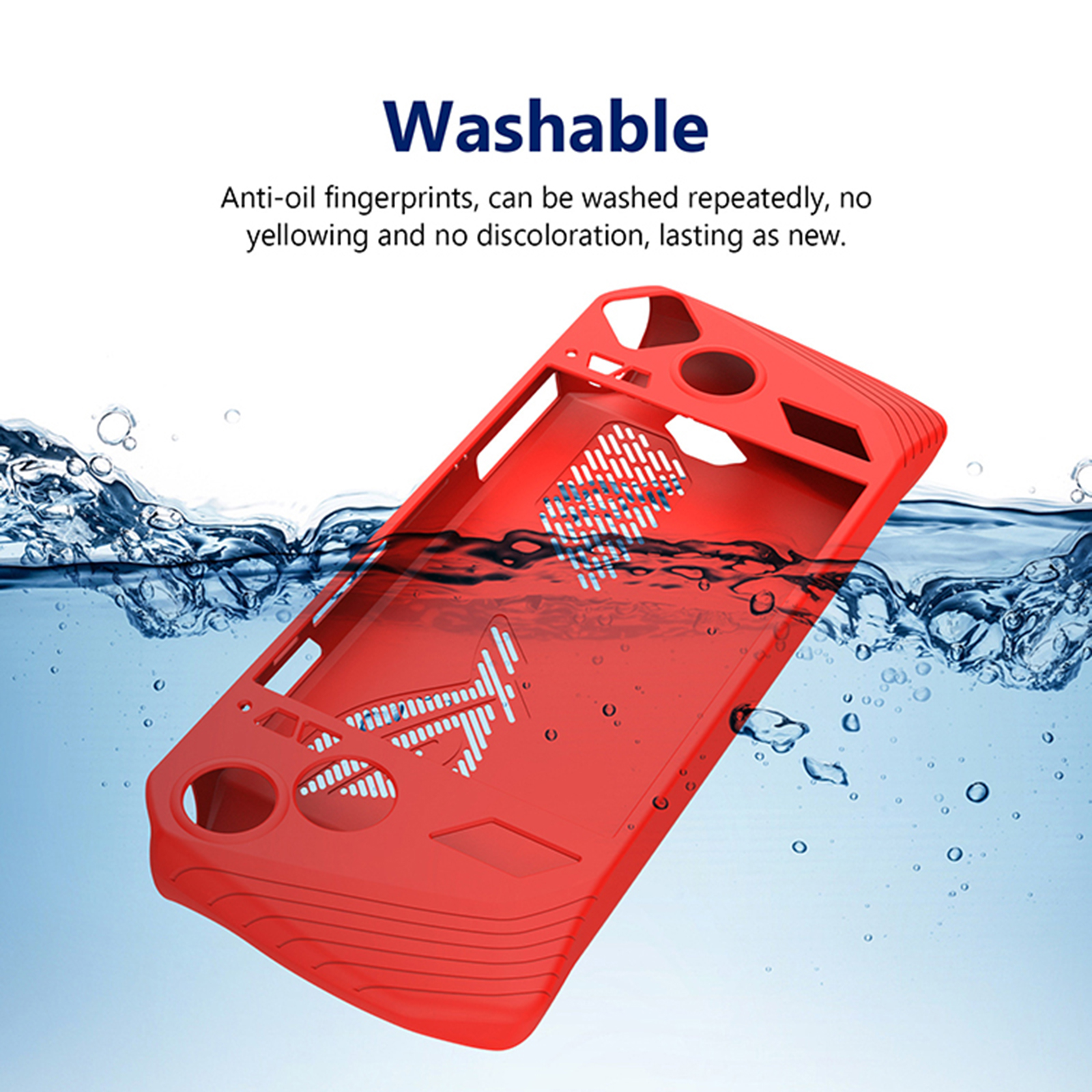 Đầy đủ bọc Silicone bảo vệ Bìa phụ kiện + Nút mũ cho ASUS ROG Ally Máy chơi game cầm tay