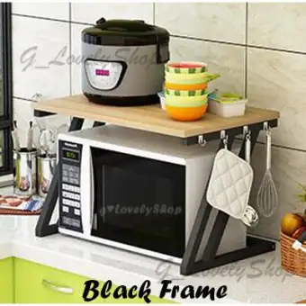 Microwave Rack Stand Kitchen Shelf Storage Oven Organizer Z Frame Lazada Singapore