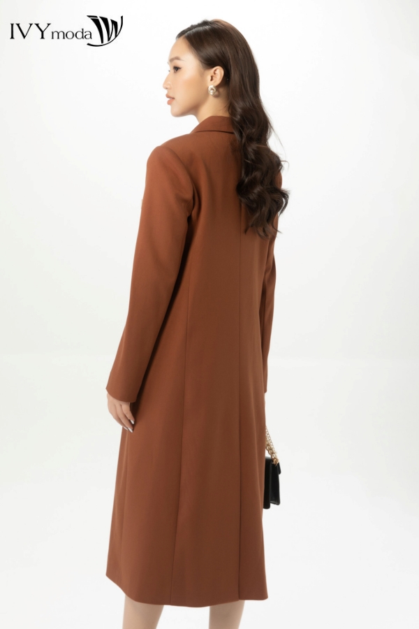 Áo khoác dạ dáng dài IVY Moda MS 71B9145