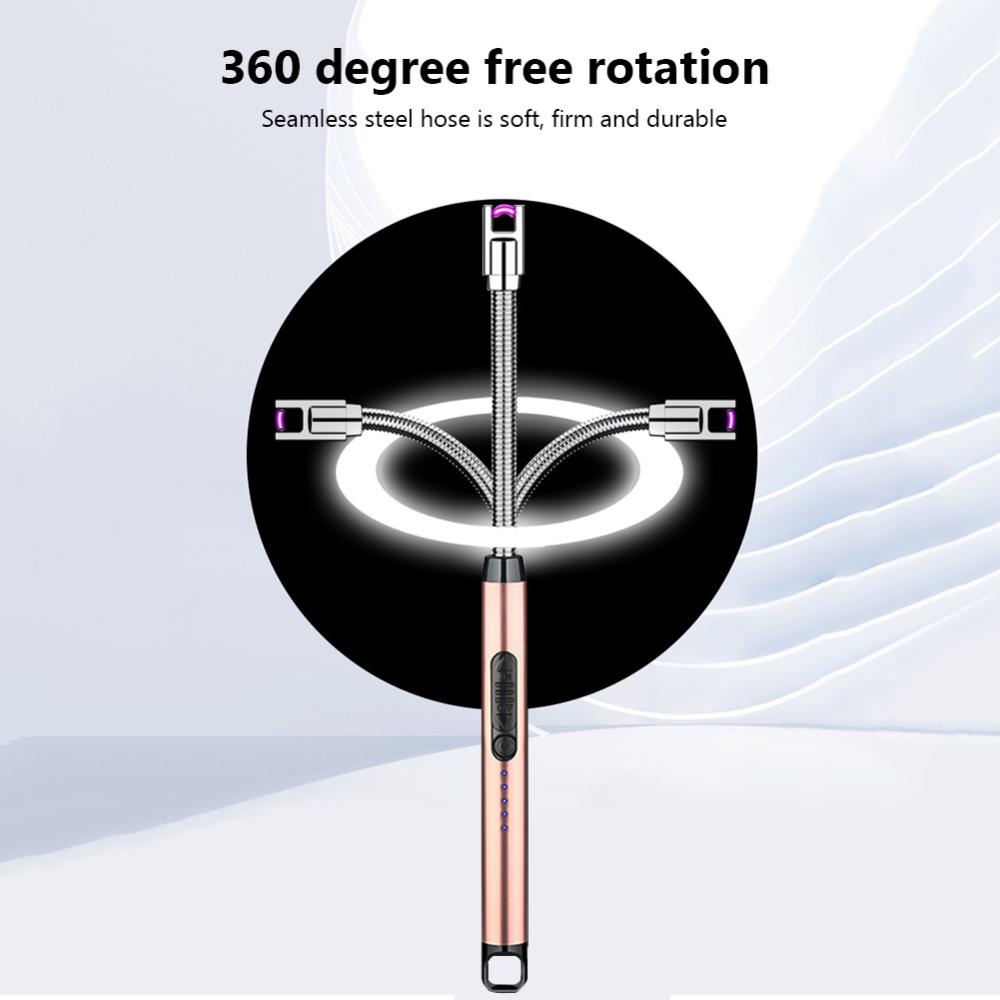 Multifunctional Flameless Light-er USB Rechargeable Portable Electronic Safety Lock Eco-friendly for Candles Gas Stoves