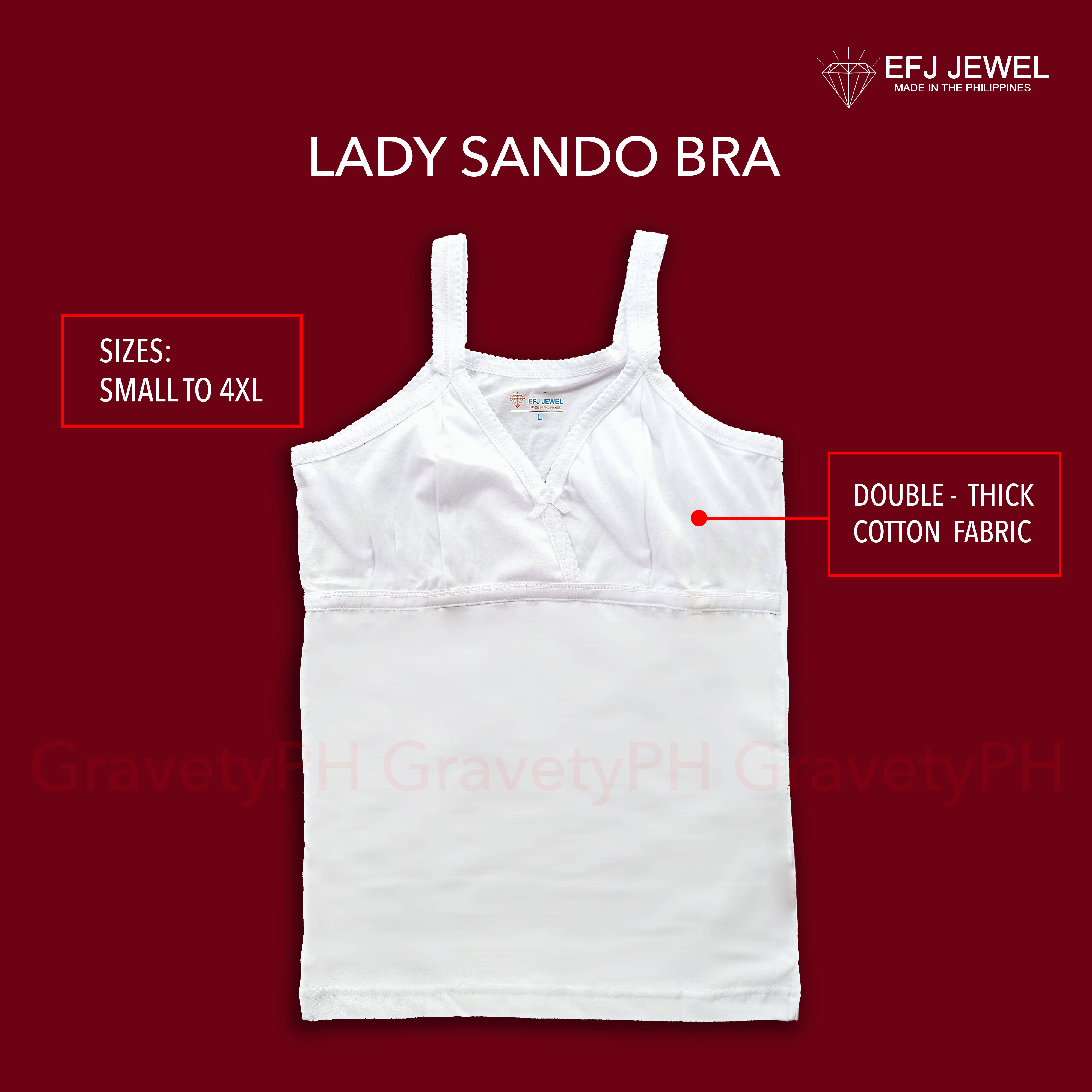 Lady Sando Bra for Girls - EFJ JEWEL Brand