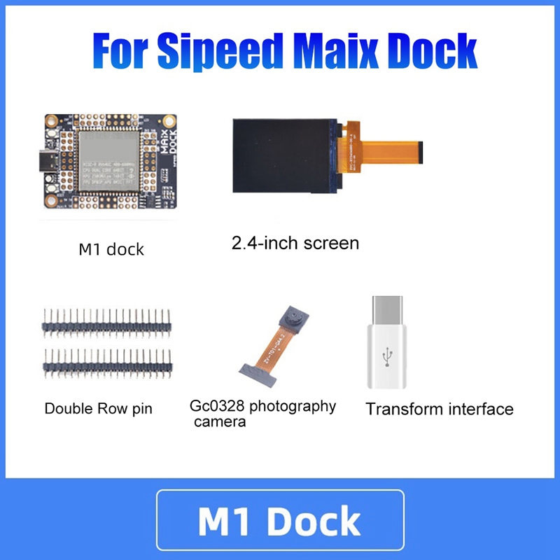 For Sipeed Maix Dock Kit K210 AI+LoT with GC0328 Camera and 2.4 Inch Screen Deep Learning Vision Development Board Module...