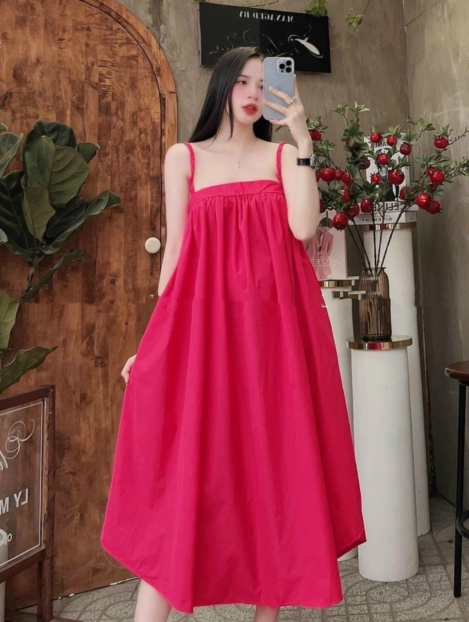 ĐẦM MAXI HÀNG ĐẸP SỊN MỊN MÀU CỰC KỲ HOT