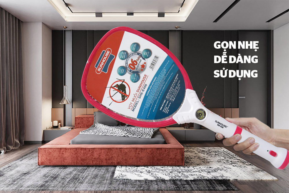 Vợt muỗi SUNHOUSE SHE-E400