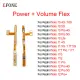 For Xiaomi Redmi Note 10 11 11T 11S 11E 12 Lite 4G 5G Power On Off Button Volume Switch Key Control Flex Cable. 