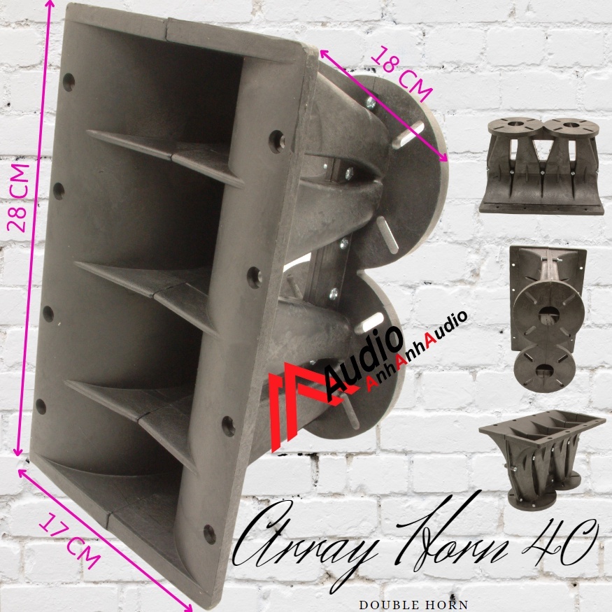 Họng loa treble array đôi mẩu mới 2023