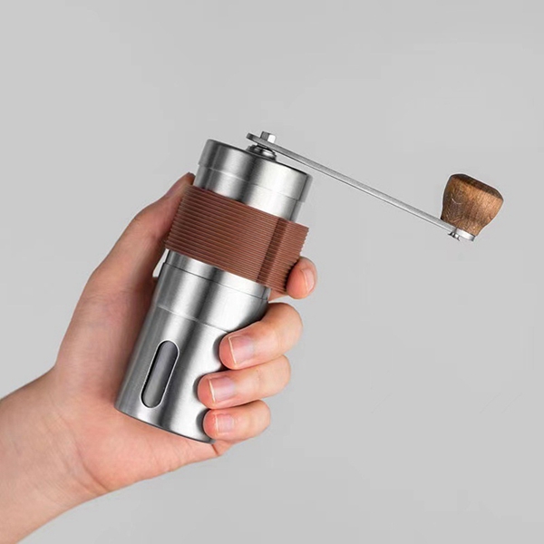 1 Piece Manual Coffee Grinder Portable Grinder with Scale Visualization for Home Office Traveling Espresso