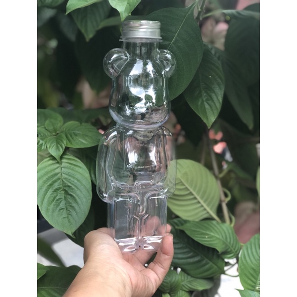 Chai nhựa gấu Bearbrick , chai gấu Bắc Cực, chai gấu bạo lực 500ml fi38