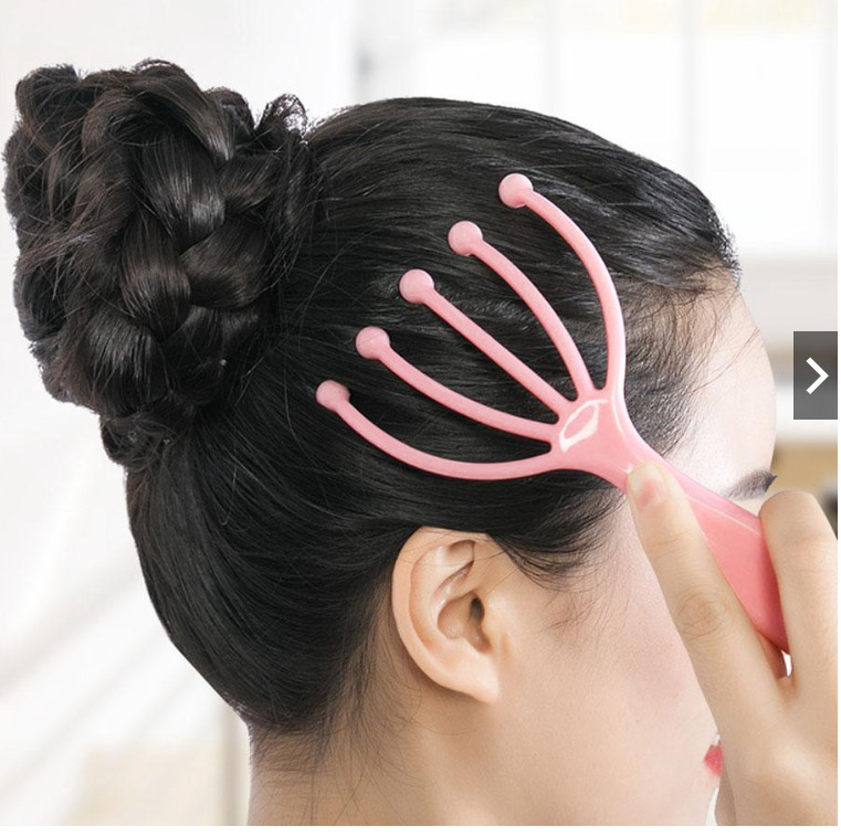 Steel massage to relax the scalp
