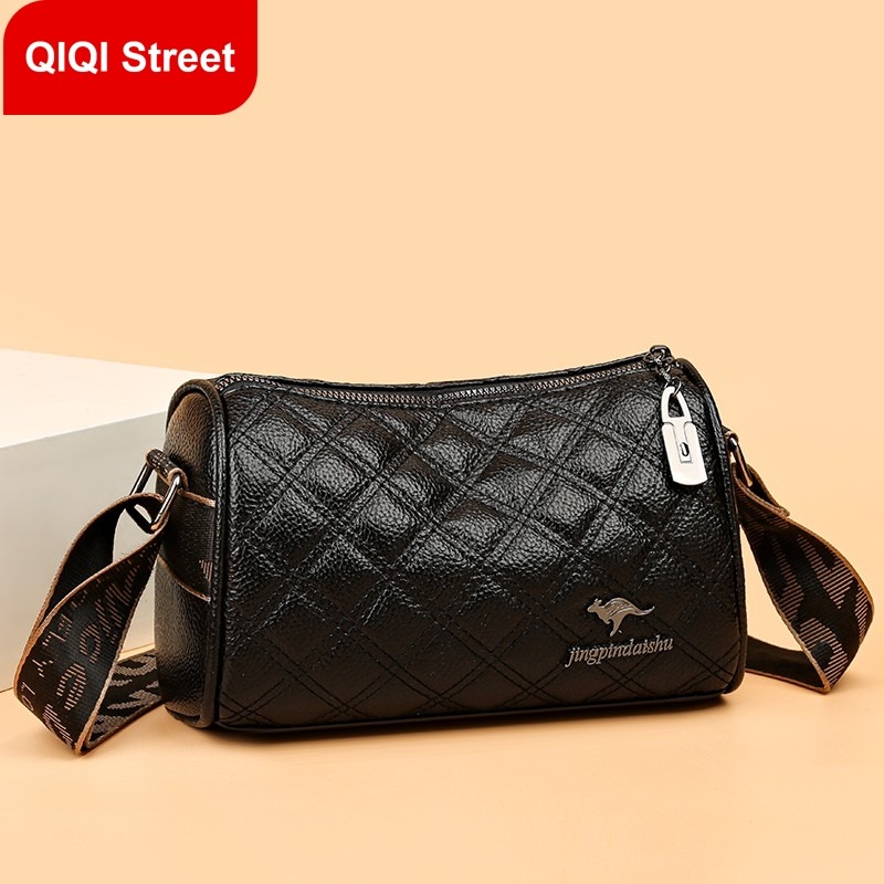 Exquisite shoulder crossbody leather bag. 2024 new high-capacity PU leather bag. Fashionable and versatile Boston bag. Women's new shoulder bag