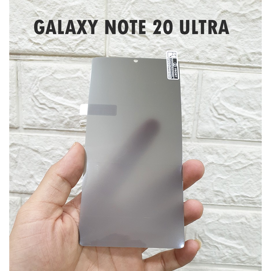 Miếng Dán dẻo Full màn chống nhìn trộm Samsung Note 20, Note 20 Ultra