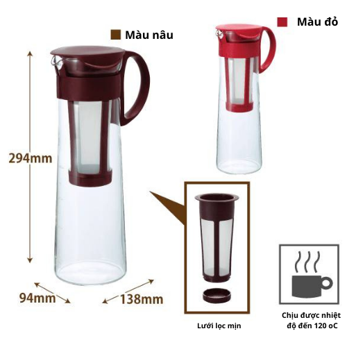 Bình Cold brew pha cà phê Hario 1L